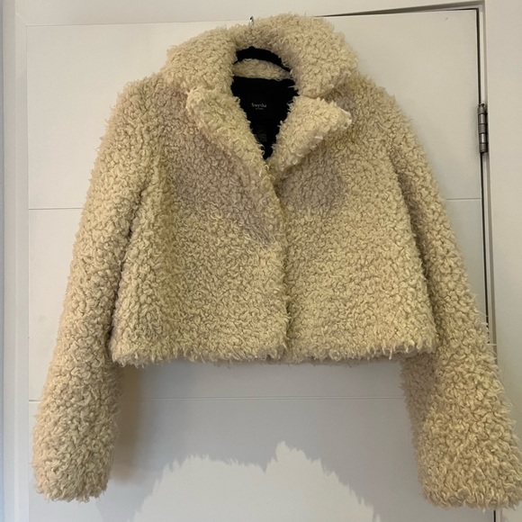 SMYTHE cropped shearling jacket (size small) - Picture 3 of 5